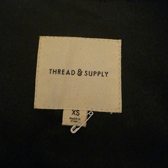 Thread & Supply Leather Button down Shirt Jacket - Picture 3 of 4